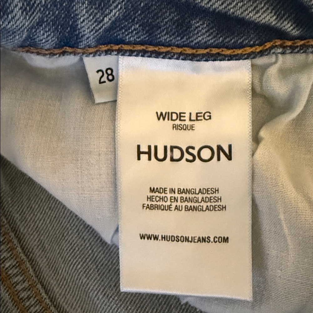 Hudson Wide Leg Jeans - Picture 5 of 8